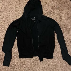 Black Zip-Up Hoodie